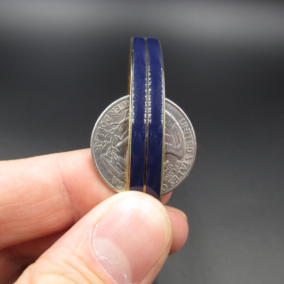 Stylish Blue & Gold Napier Brand Bangle Bracelet - Picture 4 of 5